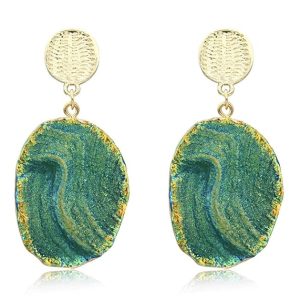 Ocean Wave Drop Earrings