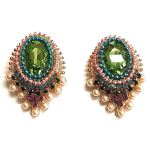 Ornate Multi-Stone Drop Earrings