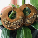 Wooden Hoop Earrings