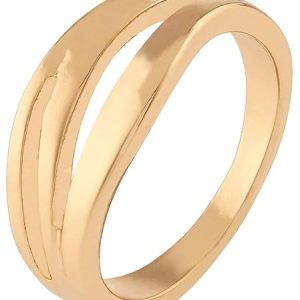 Wavy Triple-Band Ring