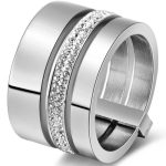 Glimmering Urban Statement Ring