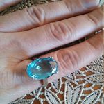 Ocean Teardrop Statement Ring
