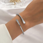 Modern Sparkle Cuff Bracelet