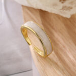 Luster Enamel Band Ring