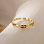 Duo-Tone Pave Band Ring