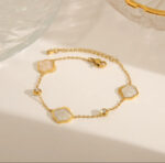 Moonlit Mosaic Gold Bracelet Free Size