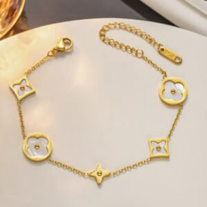 White Enamel Bracelet