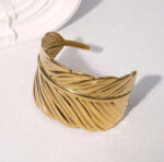 Gold Leaf Wrap Bracelet