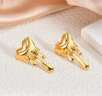 Melting Heart Stud Earrings