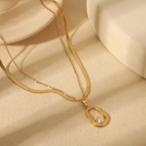 Aurelia Dual-Layer Pearl Necklace