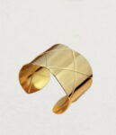 Quilted Gold Cuff Bracelet
