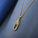 Golden Elegance Loop Necklace
