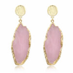 Rose Quartz Drop Earrings