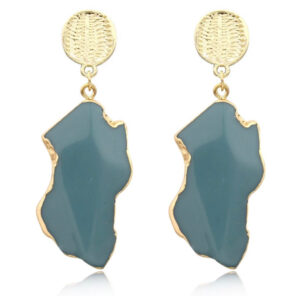 Ocean Mist Stone Drop Earrings