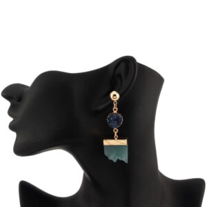 Geode & Druzy Drop Earrings