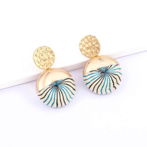 Ocean Swirl Statement Earrings