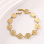 Saint Benedict Medallion Link Bracelet