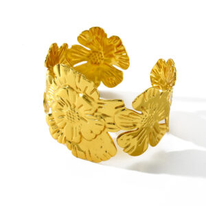 Golden Blossom Garden Cuff