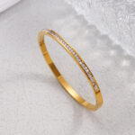 Eternal Sparkle Baguette Bangle Bracelet