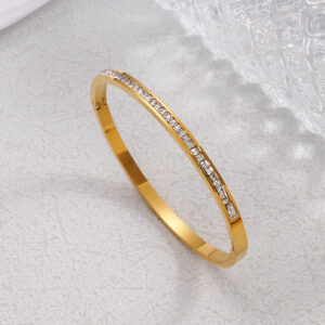 Eternal Sparkle Baguette Bangle Bracelet