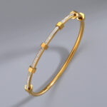 Hexa-Glitz Station Bangle Bracelet