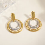 Harmony Halo Mixed-Metal Earrings