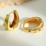 Prism Light Gemstone Hoops