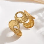 Gilded Aura Sculpted Bracelet