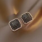 Midnight Glamour Square Studs