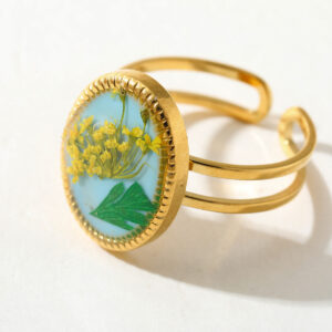 Eternal Meadow Pressed Flower Ring