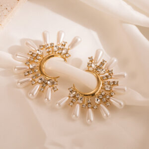 Celestial Pearl Studded Earrings