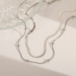 Lustrous Dual-Layer Silver Set