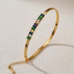 Aurora Spectrum Snake Chain Bracelet