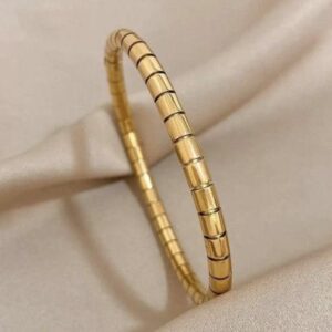 Golden Coil Flex Bracelet